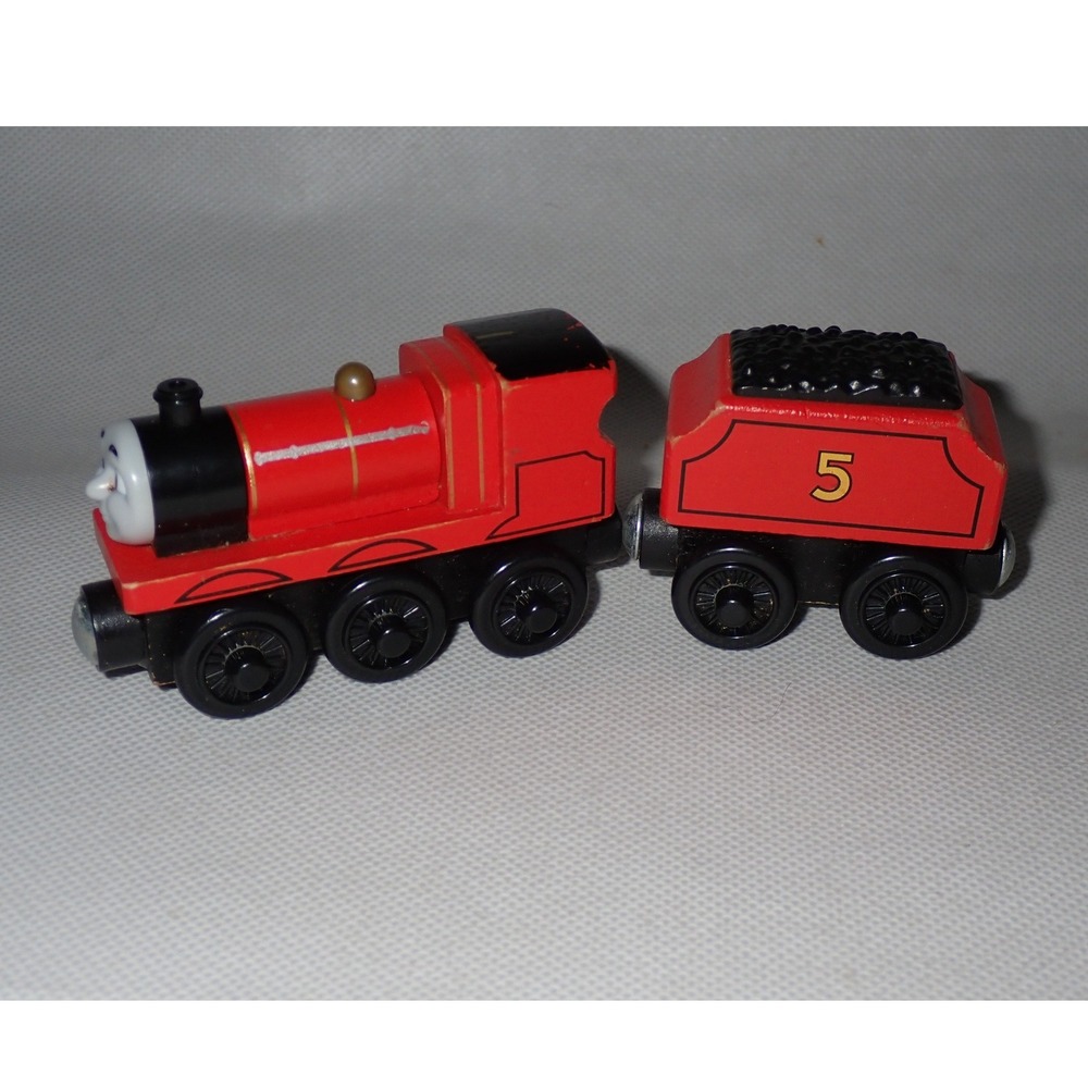 Thomas & Friends Wooden Railway James the Red Engine with Tender Y4070 Kids OS